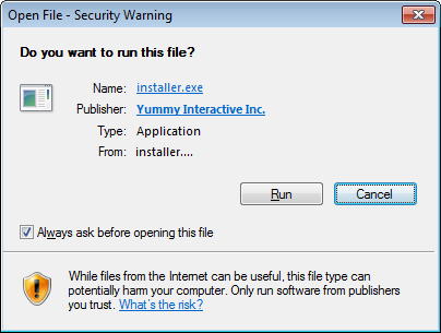 Install Notification